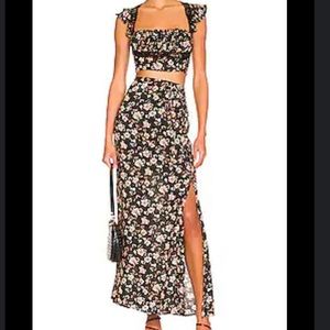 NWT FREE PEOPLE bijou set in black combo